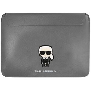 Karl Lagerfeld Saffiano Ikonik ezüst laptop táska 16&quot; (KLCS16PISFG) 3666339040253