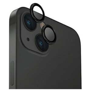 Tempered Glass for Camera APPLE IPHONE 15 / 15 PLUS UNIQ Optix Aluminium Camera Lens Protector z Aplikatorem czarny 8886463686089