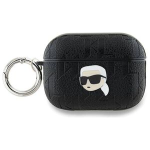 Original Case APPLE AIRPODS PRO 2 Karl Lagerfeld Cover Monogram Karl Head black 3666339283667