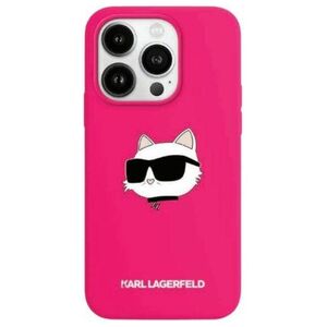 Original Case IPHONE 15 PLUS / 14 PLUS Karl Lagerfeld Hardcase IML Crossbody Monogram Karl & Choupette Head MagSafe (KLHMP15MSCHPPLF) pink 3666339257415