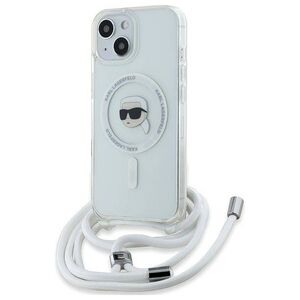 Original Case IPHONE 13 / 14 / 15 Karl Lagerfeld Hardcase Silicone Choupette Head MagSafe (KLHMP15SHCKHNT) transparent 3666339286989