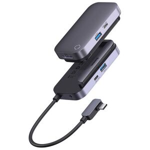 Hub 4in1 Baseus PadJoy Series USB-C to USB 3.0 + HDMI + USB-C PD + jack 3.5mm (Grey) 6932172613945