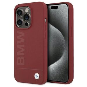Original Case APPLE IPHONE 15 PRO BMW Hardcase Silicone Big Logo MagSafe (BMHMP15LSLBLRE) red 3666339145514