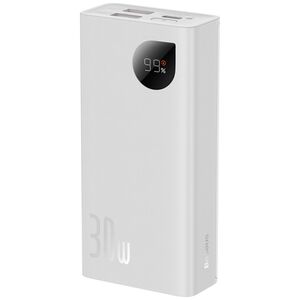 Power bank Baseus Adaman 2, 10000mAh, 30W, With Type-C cable, White - 87092 έως 12 άτοκες Δόσεις