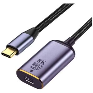 Adapter DeTech, USB-C – Mini DP, 8K, 60Hz, Gray - 17839 έως 12 άτοκες Δόσεις