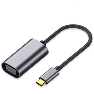 Adapter DeTech, USB-C – VGA, Gray - 17841 έως 12 άτοκες Δόσεις
