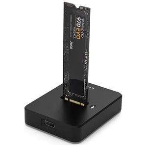 Docking station DeTech, For M.2 SSD, Type-C, Black - 17864 έως 12 άτοκες Δόσεις