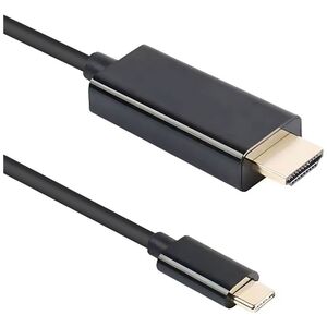 Cable DeTech, USB-C – DP, 1.8m, 4K, 60Hz, Black - 18396 έως 12 άτοκες Δόσεις