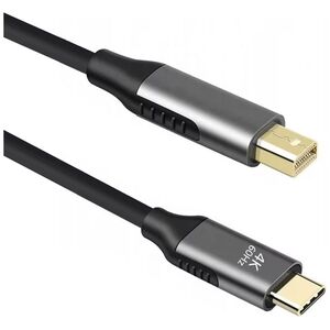 Cable DeTech, USB-C – Mini DP, 1.8m, 4K, 60Hz, Black - 18399 έως 12 άτοκες Δόσεις