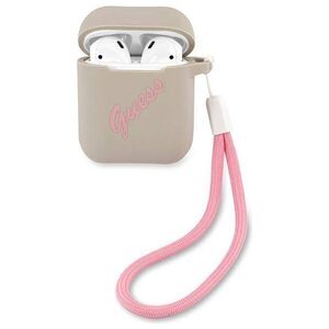 Original Case APPLE AIRPODS Guess Silicone Vintage (GUACA2LSVSGP) gray 3700740495490