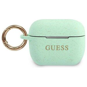 Original Case APPLE AIRPODS PRO Guess Silicone Glitter (GUACAPSILGLGN) green 3700740494394