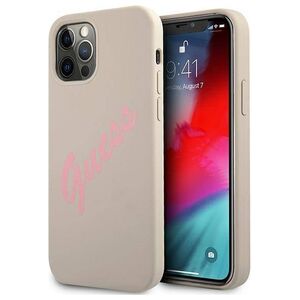 Original Case IPHONE 12 / 12 PRO Guess Hardcase Silicone Vintage (GUHCP12MLSVSGP) gray 3700740495254