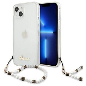 Original Case IPHONE 13 Guess Hardcase White Pearl (GUHCP13MKPSWH) transparent 3666339025243