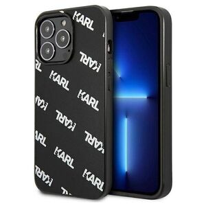 Original Case IPHONE 13 PRO Karl Lagerfeld Hardcase Allover (KLHCP13LPULMBK3) black 3666339049706