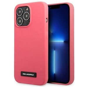 Original Case IPHONE 13 PRO Karl Lagerfeld Hardcase Silicone Plaque (KLHCP13LSLMP1PI) pink 3666339048822