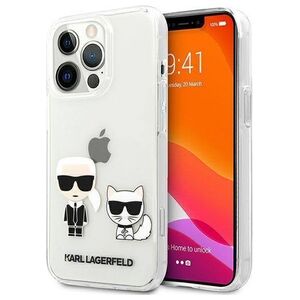 Original Case IPHONE 13 PRO MAX Karl Lagerfeld Hardcase Karl & Choupette (KLHCP13XCKTR) transparent 3666339027407