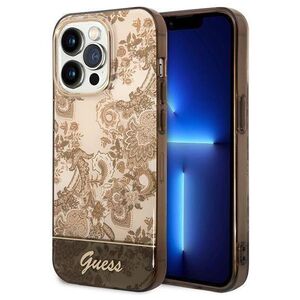 Original Case IPHONE 14 PRO Guess Hardcase Porcelain Collection gold 3666339090685