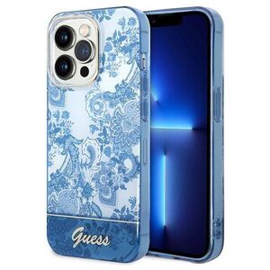 Original Case IPHONE 14 PRO MAX Guess Hardcase Porcelain Collection blue 3666339064358