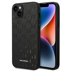 Original Case IPHONE 14 PLUS Karl Lagerfeld Hardcase Saffiano Mono Metal Logo (KLHCP14MSAKLHPK) black 3666339085131