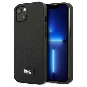 Original Case IPHONE 13 MINI Karl Lagerfeld Hardcase Saffiano Plaque black 3666339048921