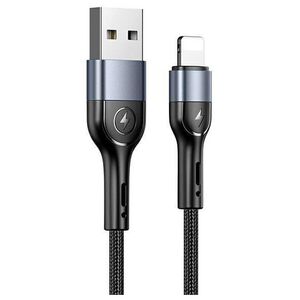 Cable 2A 1m USB - Lightning Usams U55 SJ448USB01 (US-SJ448) black 6958444912509