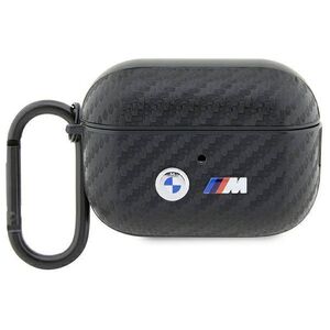 Original Case APPLE AIRPODS PRO 2 BMW Carbon Double Metal Logo (BMAP2WMPUCA2) black 3666339123840
