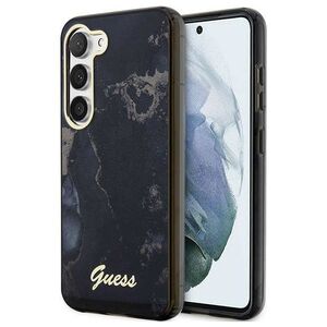 Original Case SAMSUNG GALAXY S23+ Guess Hardcase Golden Marble Collection (GUHCS23MHTMRSK) black 3666339117351