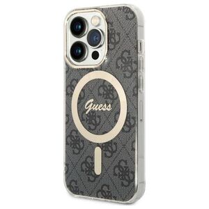 Original Case IPHONE 14 PRO Guess Hardcase 4G MagSafe (GUHMP14LH4STK) black 3666339118228