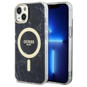 Original Case IPHONE 14 PLUS Guess Hardcase Marble Magsafe (guhmp14mpcumak) black 3666339127251