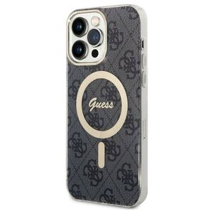 Original Case IPHONE 14 PRO MAX Guess Hardcase 4G MagSafe (GUHMP14XH4STK) black 3666339118235