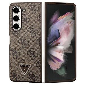 Original Case SAMSUNG GALAXY Z FOLD 5 Guess Hardcase Leather 4G Triangle Strass (GUHCZFD5P4TDPW) brown 3666339173920