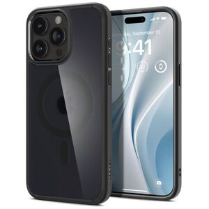 Case APPLE IPHONE 15 PRO MAX Spigen Ultra Hybrid Mag MagSafe Frost Black transparent 8809896749305