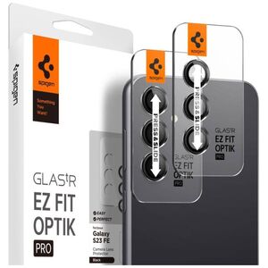 Camera Cover SAMSUNG GALAXY S23 FE Spigen Optik. TR ”EZ FIT” Camera Protector 2-pack black 8809896753128