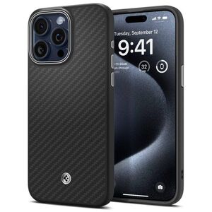 Case APPLE IPHONE 15 PRO MAX Spigen Enzo Aramid Mag MagSafe Matte black 8809896753654