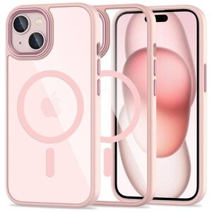 Case APPLE IPHONE 15 Tech-Protect Magmat MagSafe transparentne pink 5906302307999
