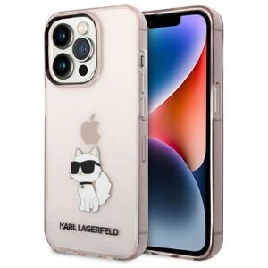 Original Case IPHONE 14 PRO MAX Karl Lagerfeld Hardcase Ikonik Choupette (KLHCP14XHNCHTCP) pink 3666339087197