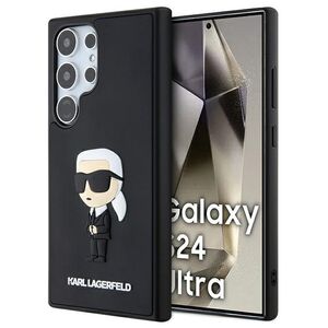Karl Lagerfeld case for Samsung Galaxy S24 Ultra KLHCS24L3DRKINK black HC 3D RUBBER IKONIK NFT 3666339242015