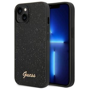 Original Case IPHONE 14 PLUS Guess Hard case Glitter Script black 3666339065133