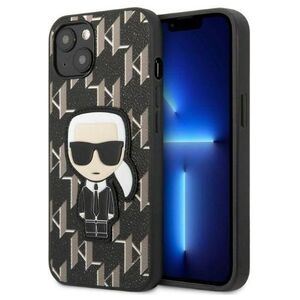 Original Case IPHONE 13 MINI Karl Lagerfeld Hardcase Monogram Ikonik Patch black 3666339049362