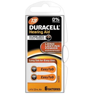 Duracell Activair Μπαταρίες Ακουστικών Βαρηκοΐας 13 1.45V 6τμχ (ACA13MF)(DURACA13MF) έως 12 άτοκες Δόσεις