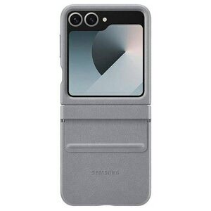 Original Case SAMSUNG GALAXY Z FLIP 6 ECO-Leather Case (EF-VF741PJEGWW) gray 8806095611907