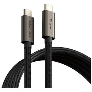Cable PD 240W 1m USB-C - USB-C Ringke USB 3.2 GEN 2X2 black 8809961785061