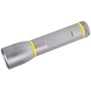 Φακός LED Shell C22300330 380 lumen, aluminium alloy, σε ψυχρό γκρι χρώμα pantone 10c με κόκκινο κουμπί pantone 485c και κίτρινα δαχτυλίδια pantone 116c