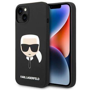 Original Case IPHONE 14 PLUS Karl Lagerfeld Harcase Silicone Karl's Head Magsafe (KLHMP14MSLKHBK) black 3666339078003