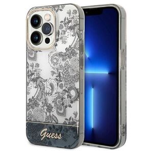 Original Case IPHONE 14 PRO Guess Hardcase Porcelain Collection gray 3666339090722