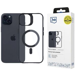 Case APPLE IPHONE 15 PLUS 3mk Satin Armor MagCase black 5903108563826