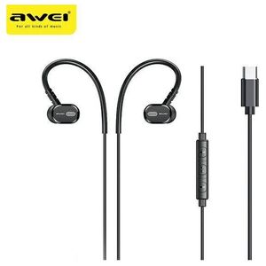 AWEI Stereo USB-C Headphones (TC-6) black 6954284069205