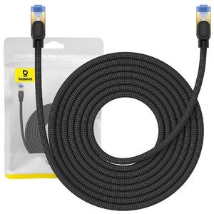 Braided network cable cat.7 Baseus Ethernet RJ45, 10Gbps, 8m (black) 6932172646622