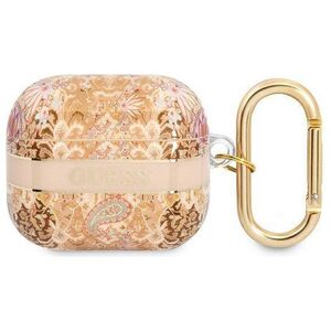 Case APPLE AIRPODS 3 Guess AirPods Paisley Strap Collection (GUA3HHFLD) gold 3666339047337