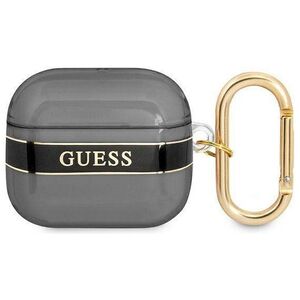 Case APPLE AIRPODS 3 Guess AirPods Strap Collection (GUA3HHTSK) black 3666339047061